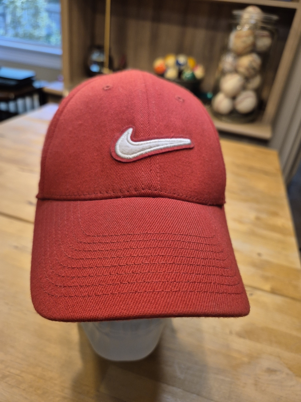 Nike Red Swoosh Baseball Cap - Men's Casual Hat